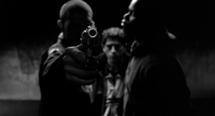 Vincent Cassel, Hubert Koundé, and Saïd Taghmaoui in La Haine (1995)