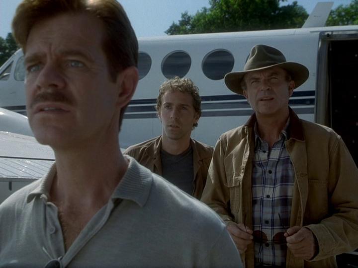 William H. Macy, Sam Neill, and Alessandro Nivola in Jurassic Park III (2001)