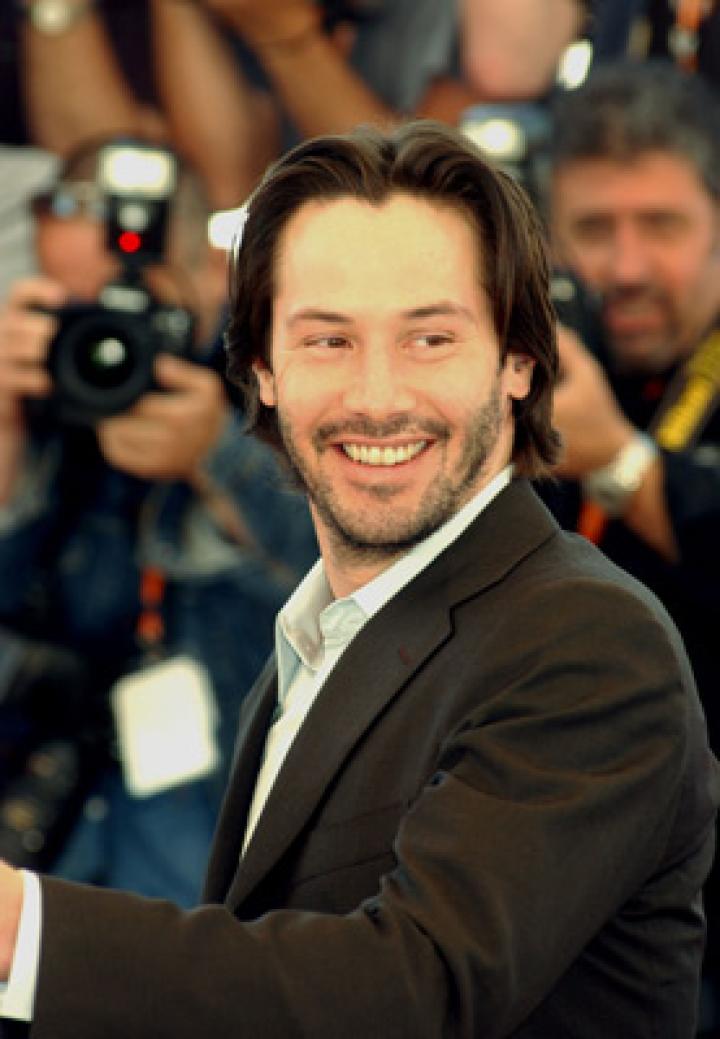 Keanu Reeves at an event for The Matrix Reloaded (2003)