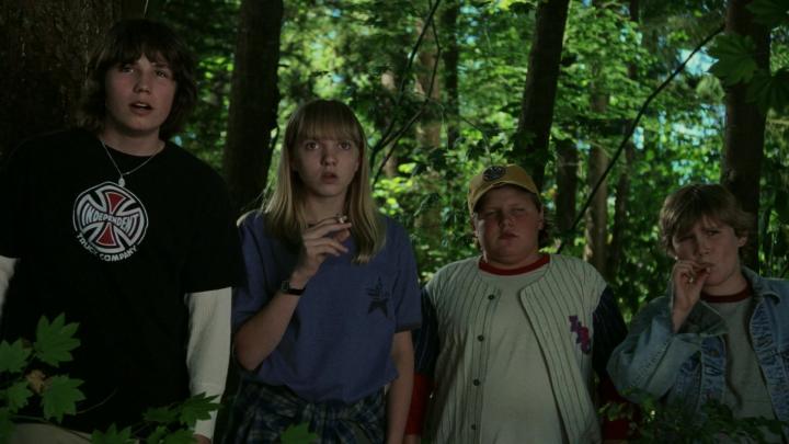 John Patrick Amedori, Jesse James, Kevin G. Schmidt, and Irina Gorovaia in The Butterfly Effect (2004)