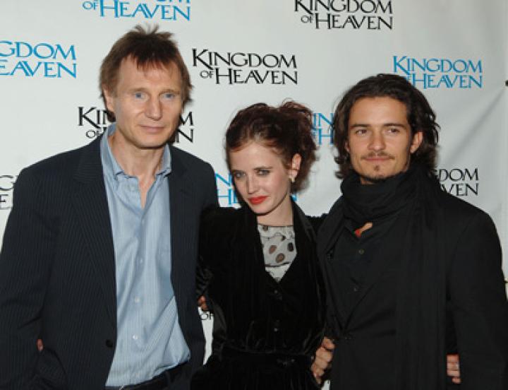 Liam Neeson, Orlando Bloom, and Eva Green at an event for Kingdom of Heaven (2005)