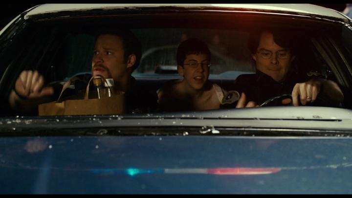 Bill Hader, Seth Rogen, and Christopher Mintz-Plasse in Superbad (2007)