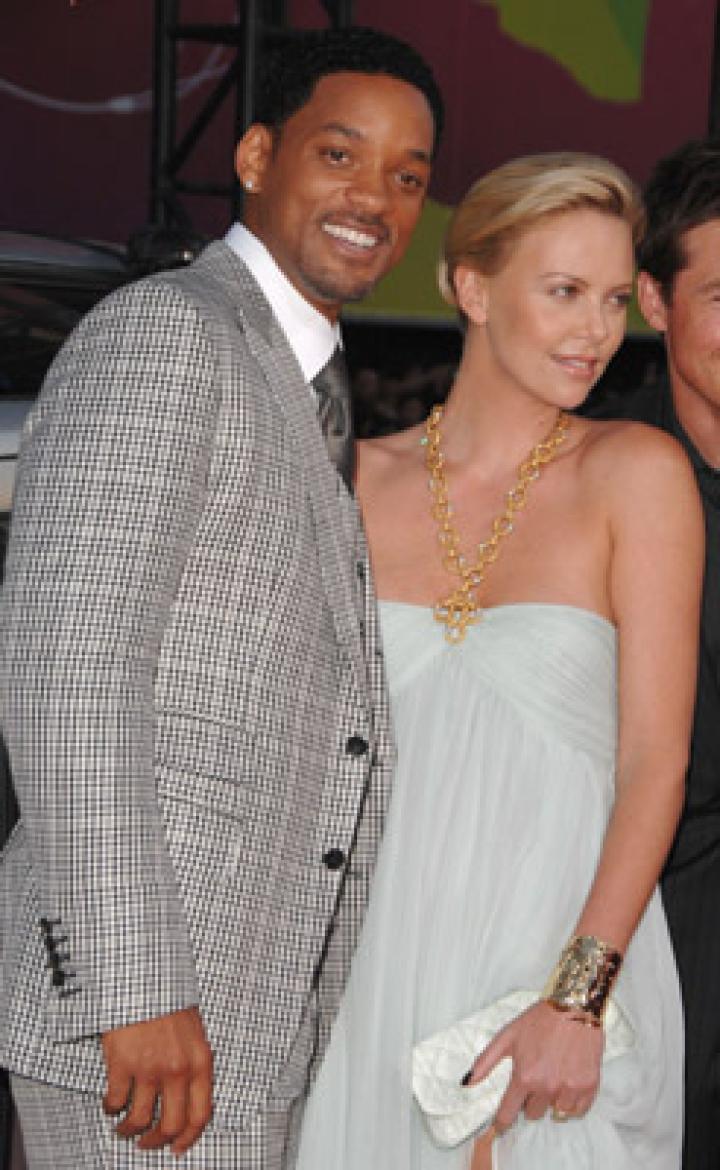 Will Smith and Charlize Theron at an event for Hancock (2008)