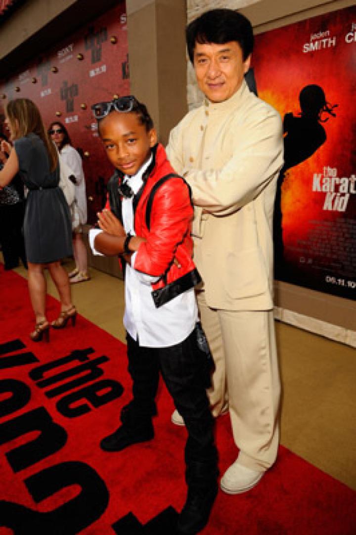 Jackie Chan and Jaden Smith at an event for The Karate Kid (2010)