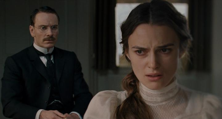 Keira Knightley and Michael Fassbender in A Dangerous Method (2011)