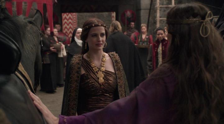 Claire Forlani and Eva Green in Camelot (2011)