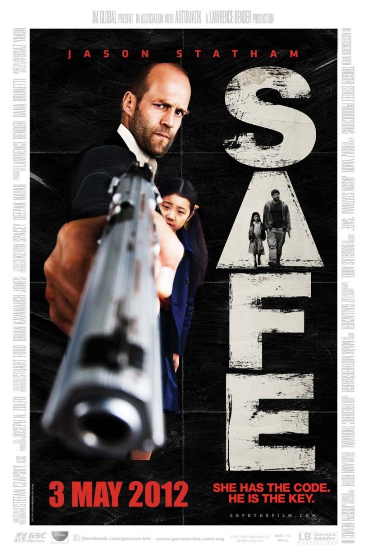 Jason Statham and Catherine Chan in Safe (2012)