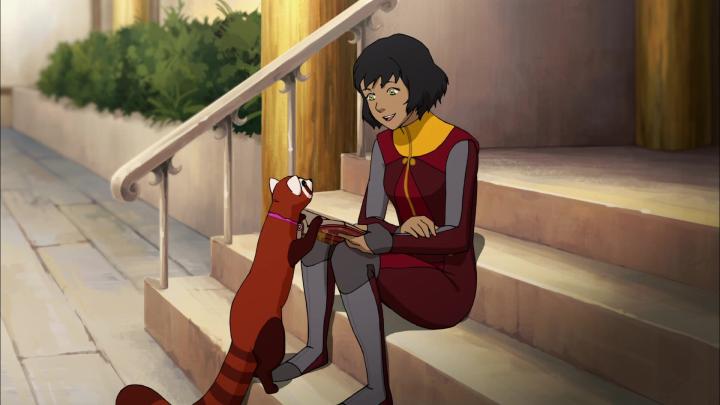 Dee Bradley Baker and Alyson Stoner in The Legend of Korra (2012)