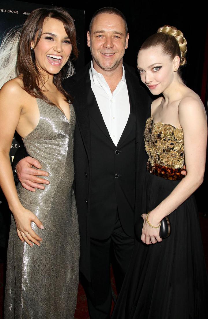 Russell Crowe, Amanda Seyfried, and Samantha Barks at an event for Les Misérables (2012)