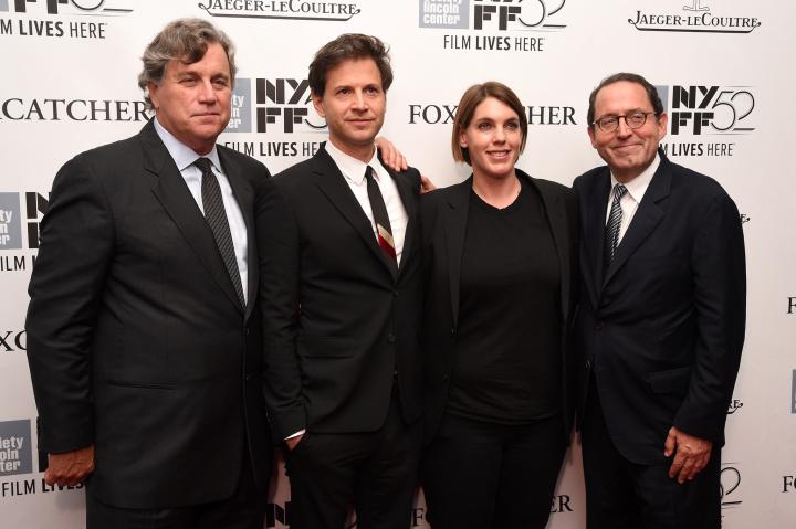 Bennett Miller, Michael Barker, Tom Bernard, and Megan Ellison at an event for Foxcatcher (2014)