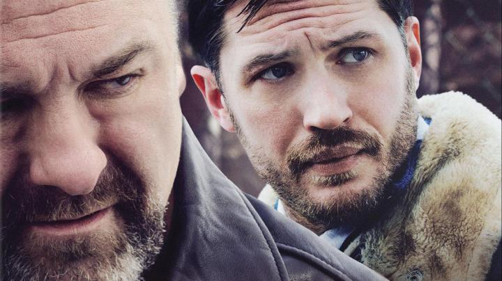 James Gandolfini and Tom Hardy in The Drop (2014)