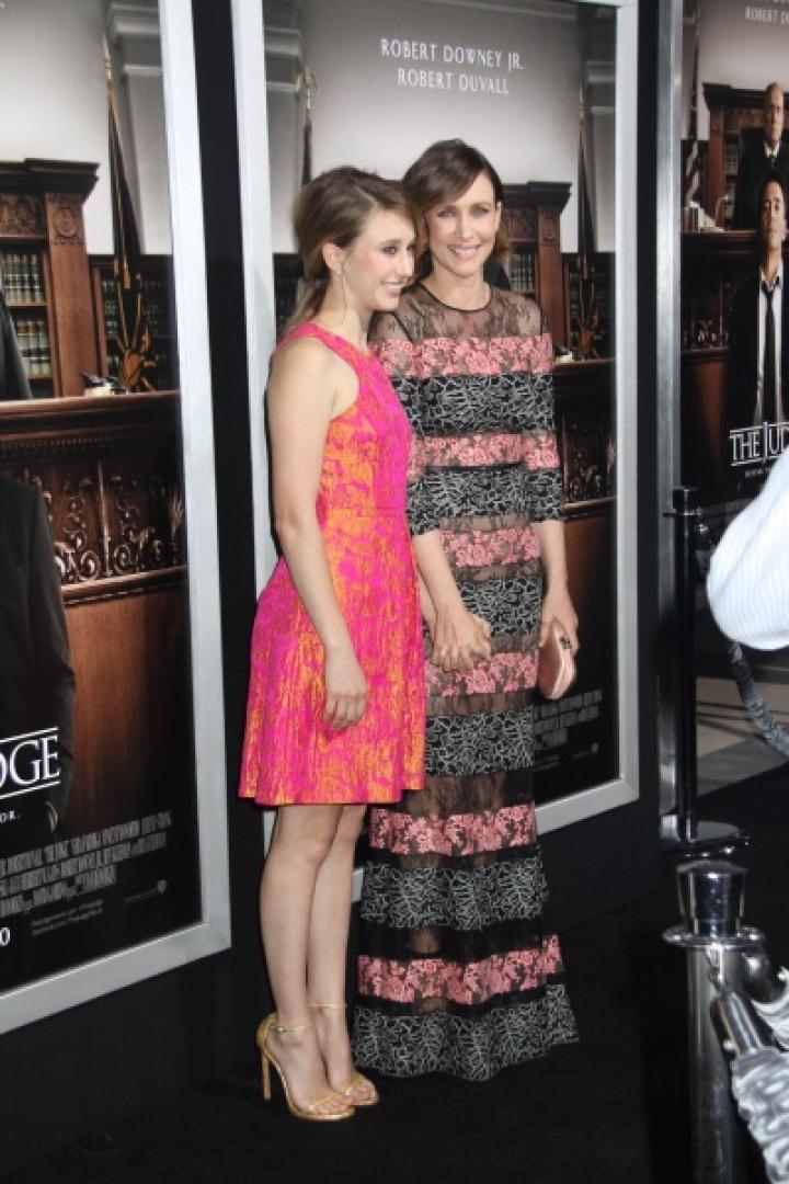 Vera Farmiga and Taissa Farmiga at an event for The Judge (2014)