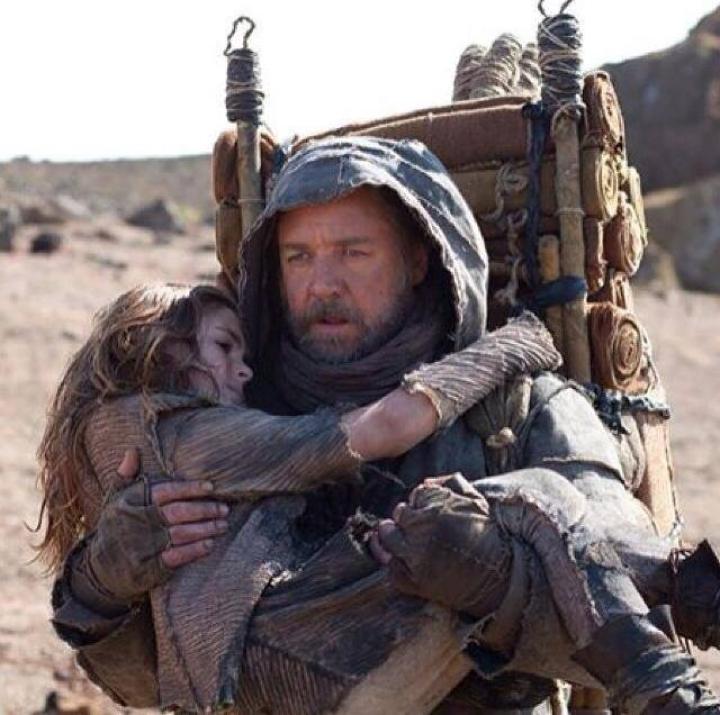 Skylar and Russell Crowe in Noah