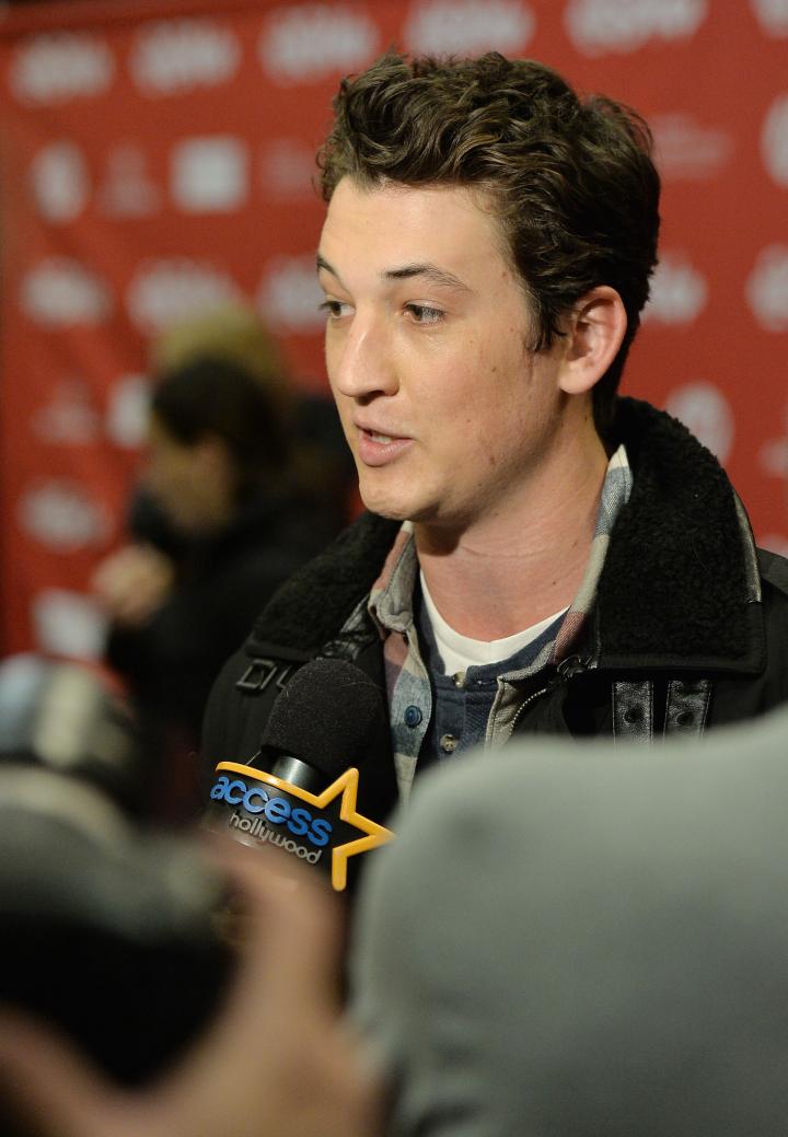 Miles Teller at an event for Whiplash (2014)