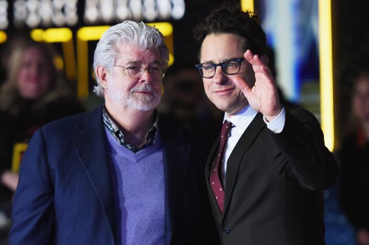 George Lucas and J.J. Abrams at an event for Star Wars: Episode VII - The Force Awakens (2015)