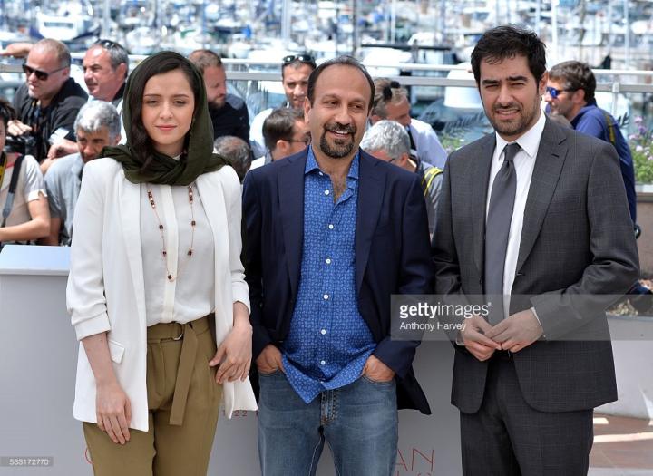 Taraneh Alidoosti, Asghar Farhadi, and Shahab Hosseini at an event for The Salesman (2016)