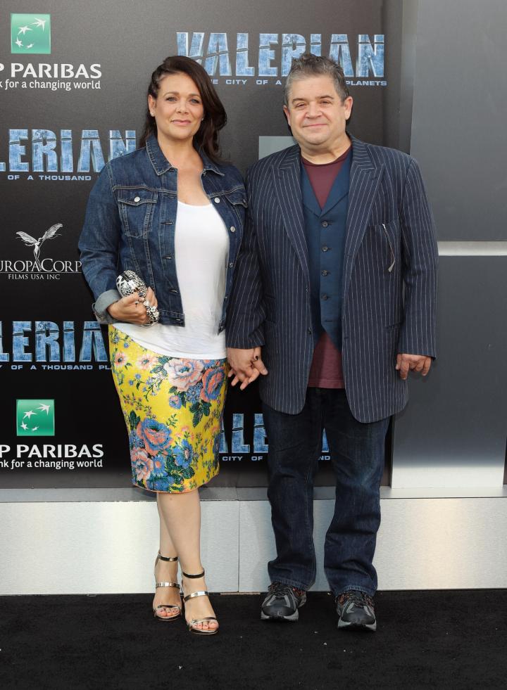 Meredith Salenger and Patton Oswalt at an event for Valerian and the City of a Thousand Planets (2017)