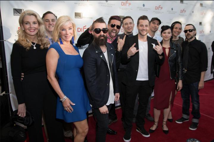 Major Dodge, Jake Wilganowski, Sheldon Chick, Jameson Brooks, Cody Chick, Libby Hunt, and Shelle Graves at an event for Bomb City (2017)