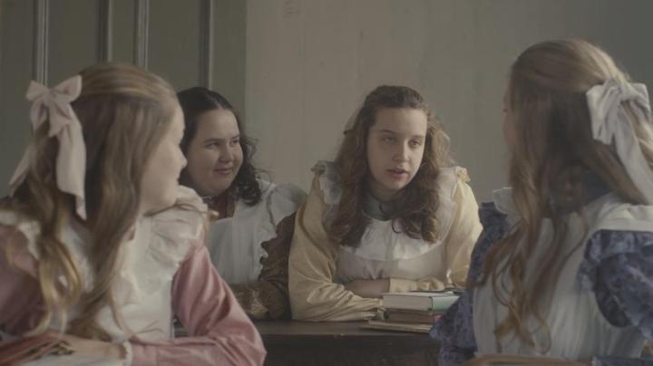 Kyla Matthews, Lia Pappas-Kemps, Miranda McKeon, and Glenna Walters in I Am Fearless and Therefore Powerful (2019)