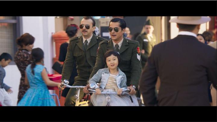 Ismail Hacioglu, Ali Atay, and Kim Seol in Ayla: The Daughter of War (2017)