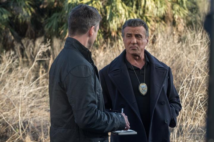 Sylvester Stallone and Colin Egglesfield in Backtrace (2018)