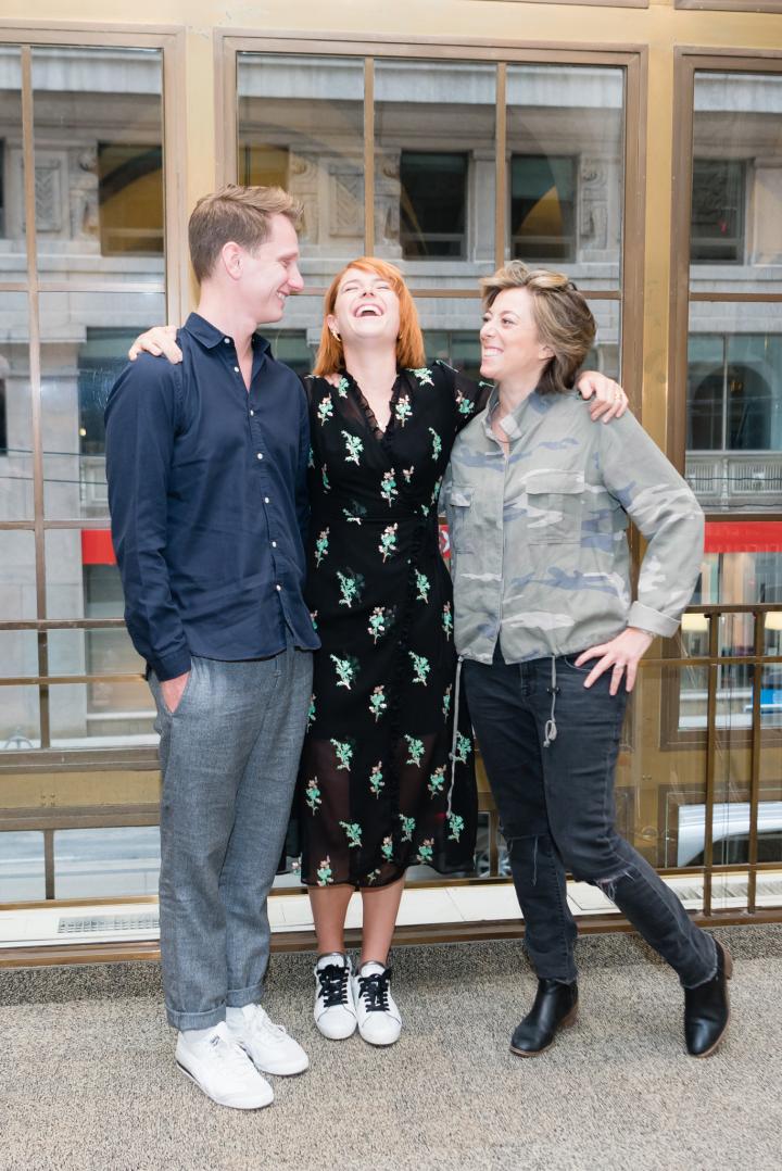 Tom Harper, Nicole Taylor, and Jessie Buckley at an event for Wild Rose (2018)