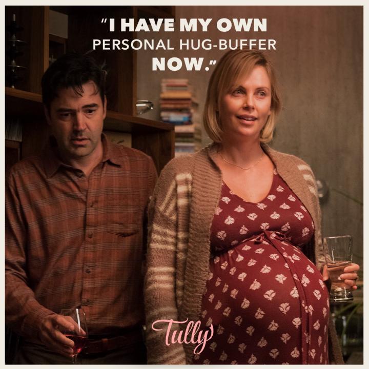 Charlize Theron and Ron Livingston in Tully (2018)