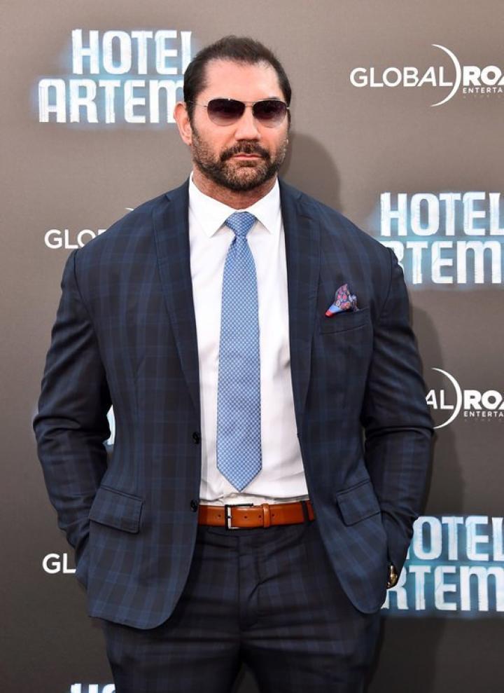 Dave Bautista at an event for Hotel Artemis (2018)