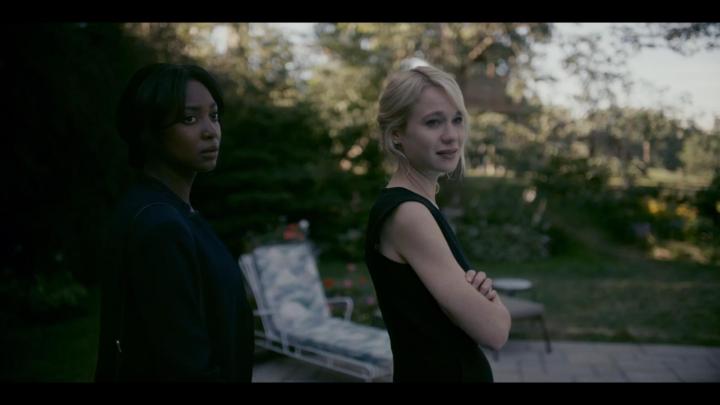 Kristen Hager and Mouna Traoré in Condor (2018)