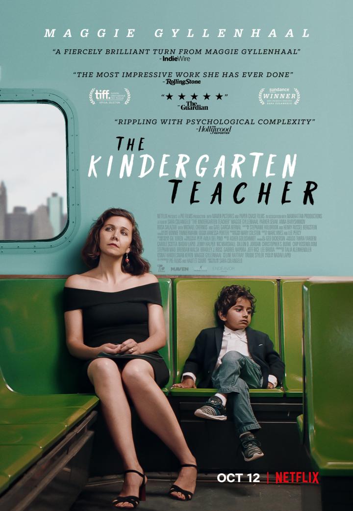 Maggie Gyllenhaal and Parker Sevak in The Kindergarten Teacher (2018)