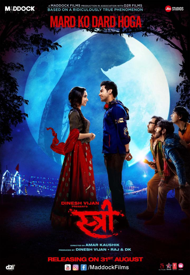 Shraddha Kapoor and Rajkummar Rao in Stree (2018)