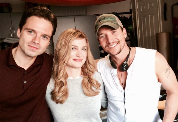 Alison Sudol, Travis Aaron Wade, and Sebastian Stan in The Last Full Measure (2019)