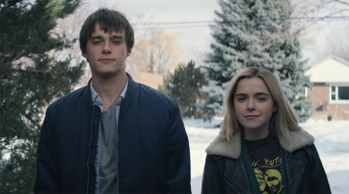 Kiernan Shipka and Mitchell Hope in Let It Snow (2019)