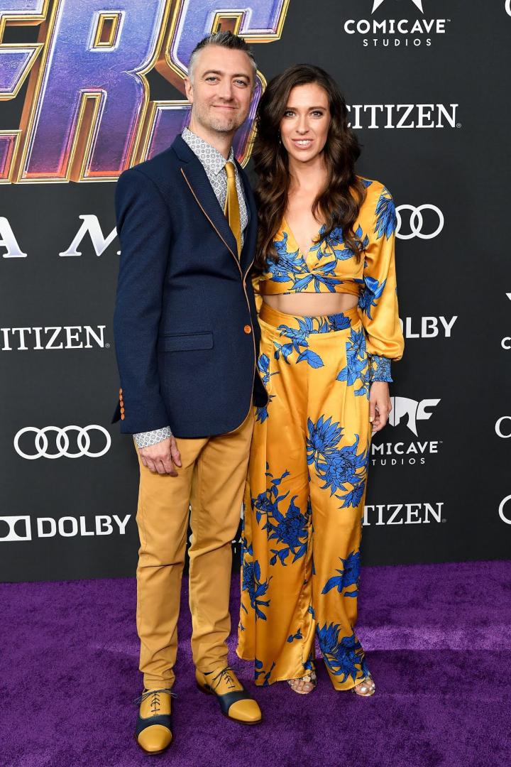 Sean Gunn and Natasha Halevi at an event for Avengers: Endgame (2019)