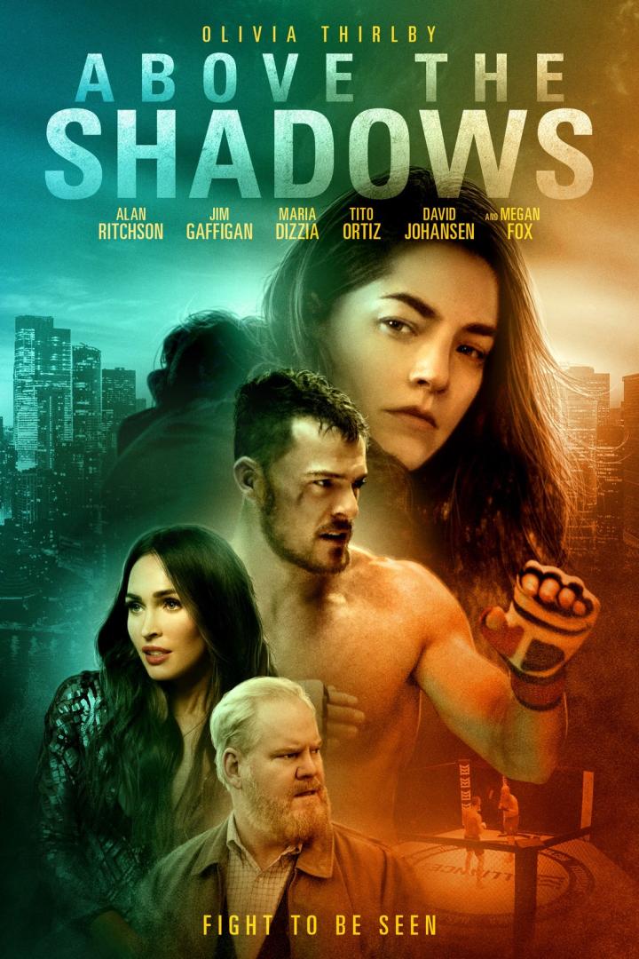 Jim Gaffigan, Megan Fox, Olivia Thirlby, and Alan Ritchson in Above the Shadows (2019)