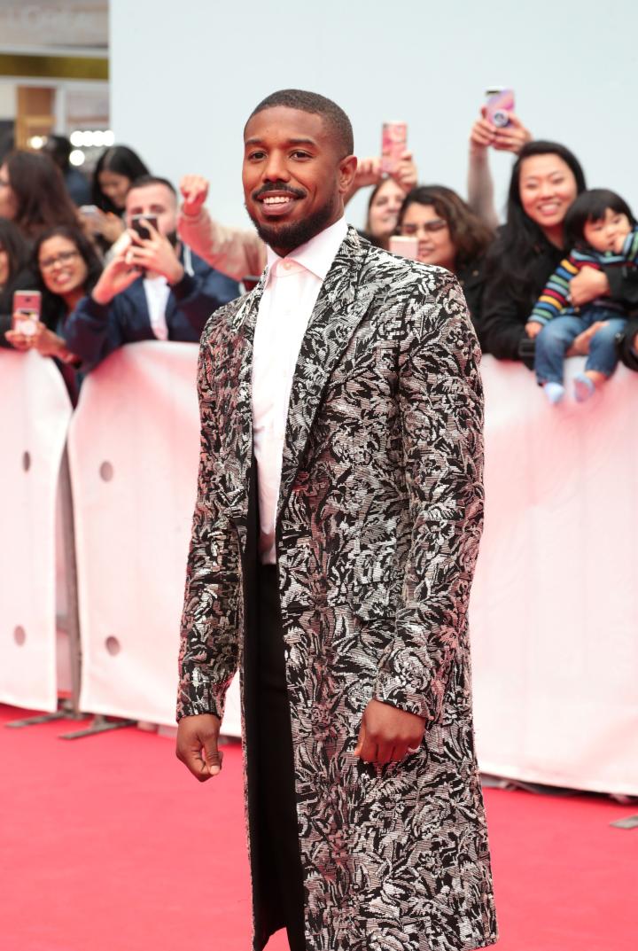 Michael B. Jordan at an event for Just Mercy (2019)