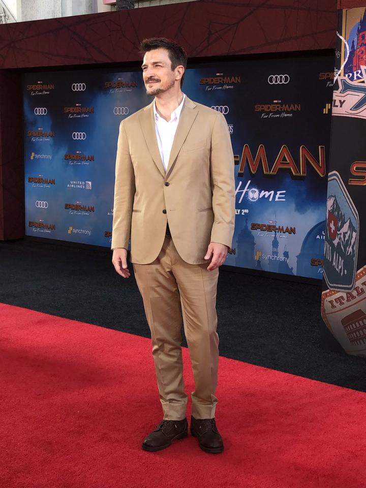 Nathan Fillion at an event for Spider-Man: Far from Home (2019)