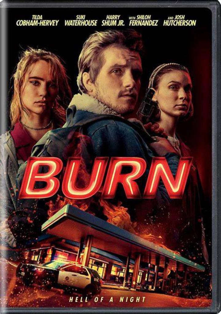 Josh Hutcherson, Suki Waterhouse, and Tilda Cobham-Hervey in Burn (2019)