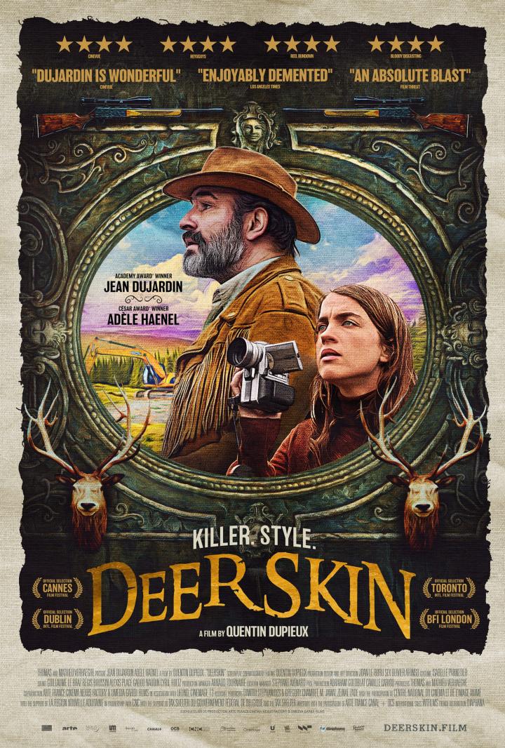 Jean Dujardin and Adèle Haenel in Deerskin (2019)