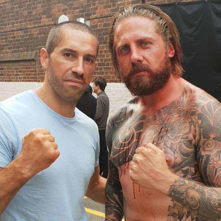 Scott Adkins and Greg Burridge in Avengement (2019)