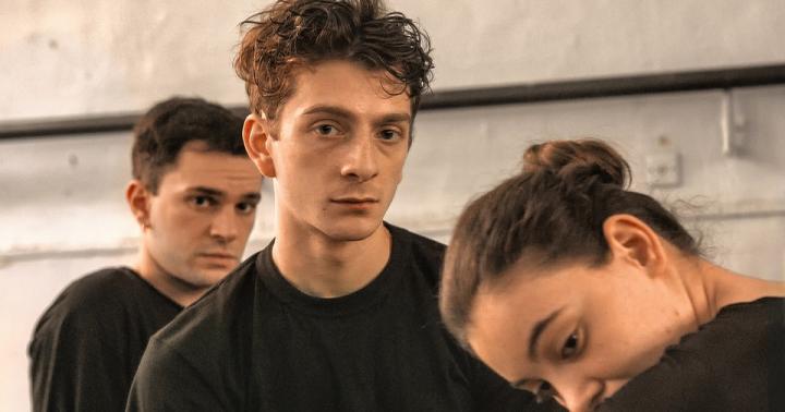 Levan Gelbakhiani, Ana Javakishvili, and Giorgi Tsereteli in And Then We Danced (2019)