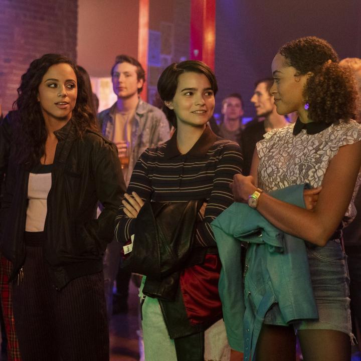 Kiana Madeira, Brianna Hildebrand, and Quintessa Swindell in Trinkets (2019)