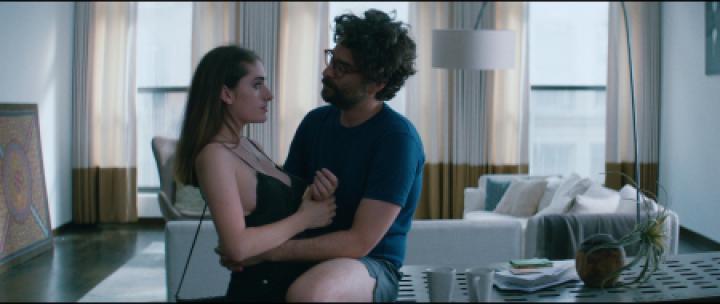 Danny Deferrari and Rachel Sennott in Shiva Baby (2020)