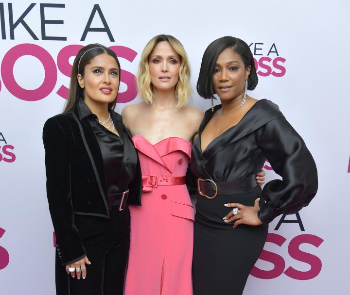 Salma Hayek, Rose Byrne, and Tiffany Haddish at an event for Like a Boss (2020)