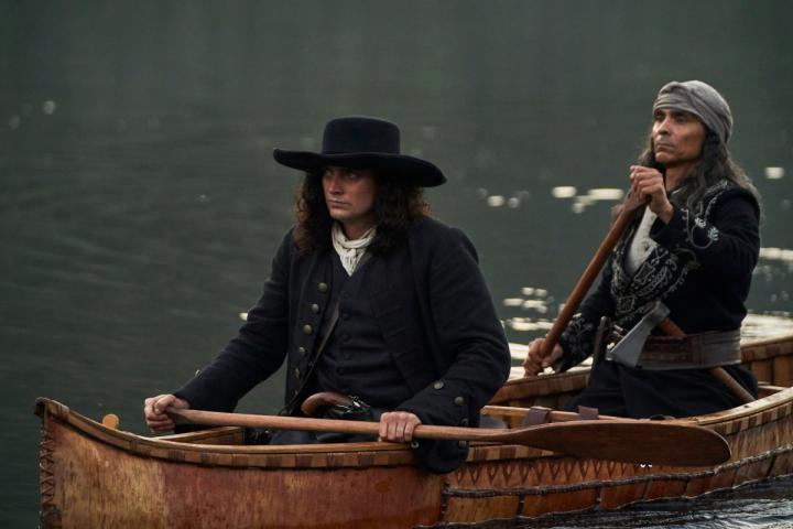 Zahn McClarnon and Aneurin Barnard in Barkskins (2020)