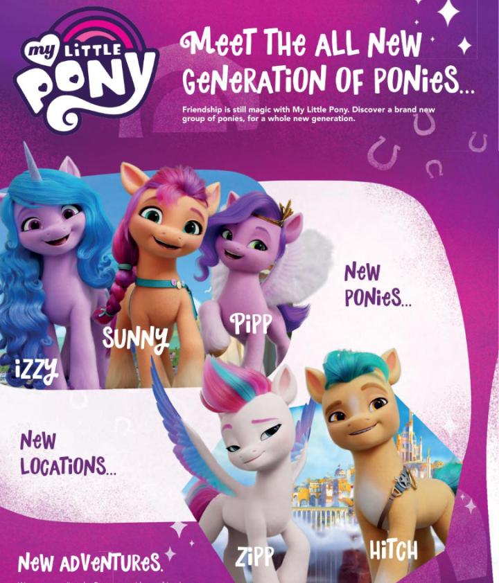 James Marsden, Vanessa Hudgens, Kimiko Glenn, Sofia Carson, and Liza Koshy in My Little Pony: A New Generation (2021)