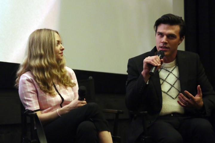 Amanda Seyfried and Finn Wittrock at an event for A Mouthful of Air (2021)