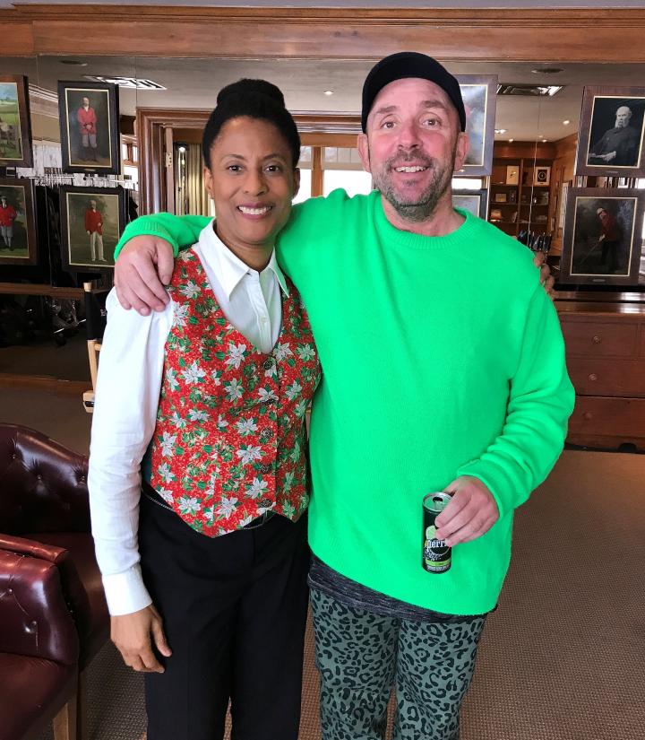 Phyllis Gooden with Home Sweet Home Alone Director, Dan Mazer (2020)