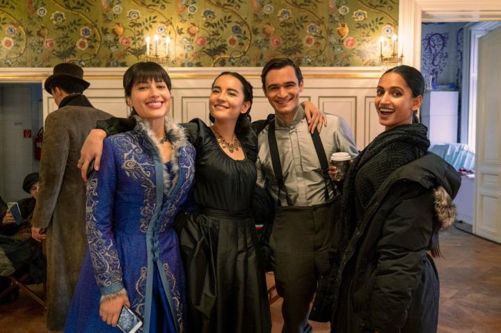 Julian Kostov, Sujaya Dasgupta, Jessie Mei Li, and Amita Suman in Shadow and Bone (2021)