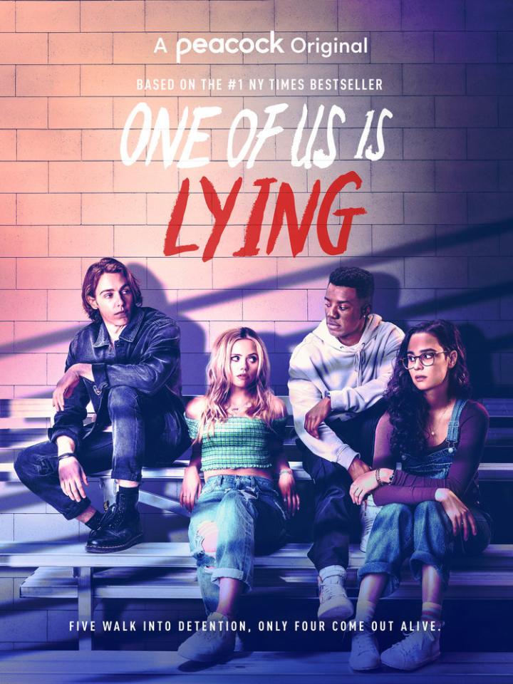 Marianly Tejada, Cooper van Grootel, Annalisa Cochrane, and Chibuikem Uche in One Of Us Is Lying (2021)